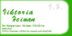 viktoria heiman business card